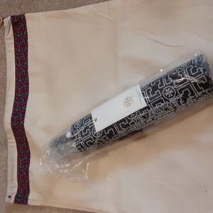 NWT Tory Burch Logo Navy Umbrella